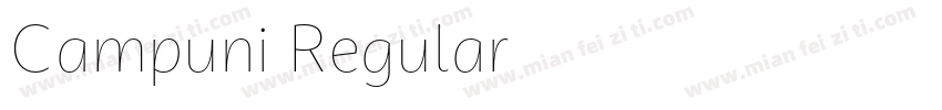 Campuni Regular字体转换